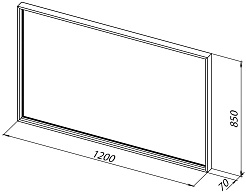 Allen Brau Зеркало Liberty 120 1.330017.60 медь браш – фотография-4