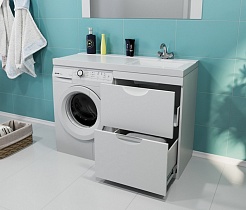 Mixline Тумба под раковину Атлантик 56 белая – фотография-10