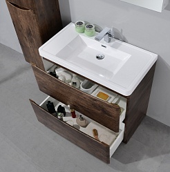 BelBagno Мебель для ванной напольная ANCONA-N 800 Rovere Moro, подсветка – фотография-4
