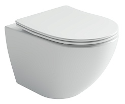 Ceramicanova Подвесной унитаз Metropol Торнадо CN4002T безободковый белый – фотография-1