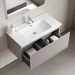 Sancos Тумба под раковину Snob R 1.0 100 doha soft SNR1.0100SM – фотография-2