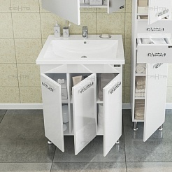 СанТа Тумба с раковиной Ливерпуль 70 напольная – фотография-2