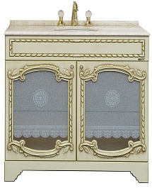 Misty Тумба для умывальника Элис 90 бежевая патина – фотография-1