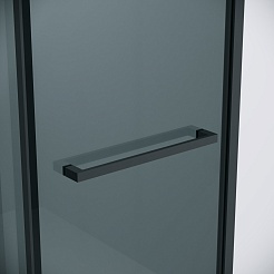 Grossman  Душевой уголок Style 110x70x195 профиль черный матовый стекло тонированное – фотография-9