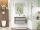 Brevita Мебель для ванной Chester 80 подвесная серая/дуб чарльстон темно-коричневый – фотография-16
