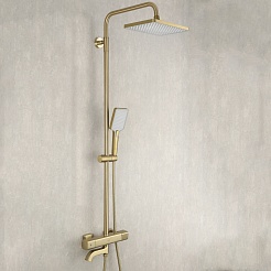 Gappo Душевая стойка G91 G2491-3 золотой сатин – фотография-4