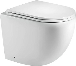 Vivon Унитаз приставной Olkott PRWH01 безободковый с быстросъёмный сиденьем микролифт – фотография-7