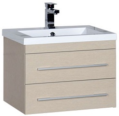 Aquanet Тумба под раковину Нота 58 светлый дуб – фотография-1