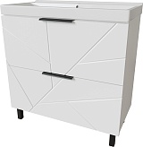 Mixline Тумба с раковиной Гранд 80 белая