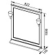 Aquanet Зеркало Валенса 80 белый краколет/золото (182650) – фотография-7