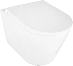 Azario Унитаз подвесной Lander AZ-2802E безободковый белый – фотография-3