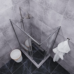 Triton Душевой уголок Вента Хром 120/80 Щ0000054193 – фотография-5