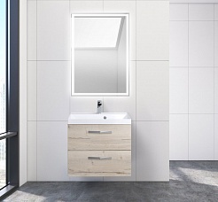 BelBagno Тумба с раковиной AURORA 700 Rovere Galifax Bianco – фотография-2