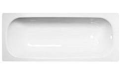 ВИЗ Стальная ванна Antika 105/65 с опорной подставкой белая орхидея без ранта – фотография-1