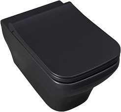 Allen Brau Унитаз подвесной Infinity 4.21011.31 чёрный матовый с крышкой 4.21014.AN – фотография-12