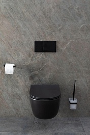 Allen Brau Чаша подвесного унитаза Priority 4.31002.31 чёрный матовый – фотография-22