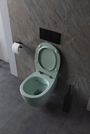 Allen Brau Унитаз подвесной Fantasy 4.11004.MT мятный с крышкой 4.11005.MT – фотография-10