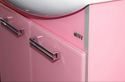 Misty Тумба с раковиной Джулия 65 розовая – фотография-4