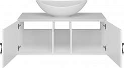 Brevita Мебель для ванной Steffany 105 с раковиной Ореол белая/хром – фотография-4