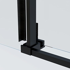 Vincea Душевой уголок Soft 2 100x80 VSR-3SO28010CLB профиль черный стекло прозрачное – фотография-7
