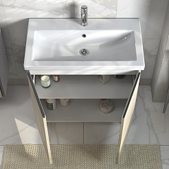 Vigo Тумба под раковину Yuma 800-2-0 белый/дуб давос – фотография-4