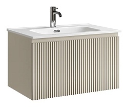 Sancos Тумба с раковиной Snob R 1.0 70 beige soft раковина Element 71 CN7007 – фотография-1