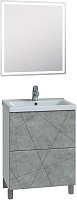 Vigo Мебель для ванной Geometry 2-500 белая/бетон