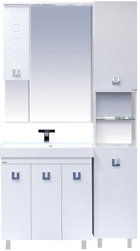 Misty Мебель для ванной Эллада 75 белая L – фотография-2