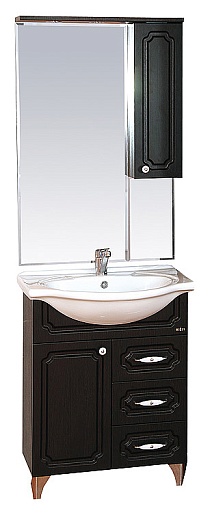 Misty Мебель для ванной Александра 65 R венге – фото-1