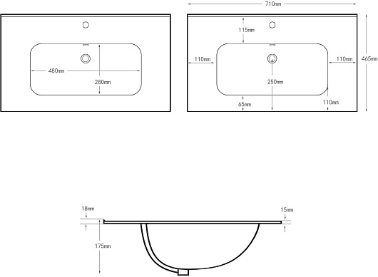 Aquanet Мебель для ванной Вега 2.0 70 Flat подвесная бежевая матовая – фотография-20