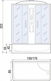 River Душевой бокс WISLA 150/80/50 ТН – фотография-23
