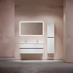 Sancos Тумба с раковиной Urban 120-2 белый глянец раковина Element 121-2 CN7004 – фотография-11