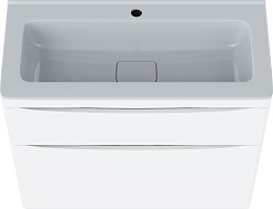 Vivon Тумба под раковину Ostin 80 напольная белая матовая – фотография-2