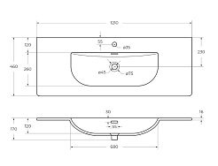BelBagno Тумба с раковиной Kraft 120 подвесная Темно-Серый матовый с раковиной BB-8099-120 – фотография-3