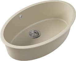 Florentina Мойка кухонная Вега Овал 770 шампань – фотография-2