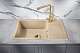 Milacio Мойка кухонная Navarra 78 Cuarzo бежевая – фотография-8