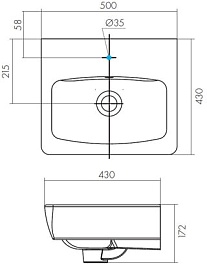 Акватон Тумба с раковиной Сильва 50 дуб полярный – фотография-6