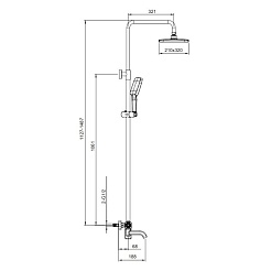 Gappo Душевая стойка G18 G2418-20 хром – фотография-3
