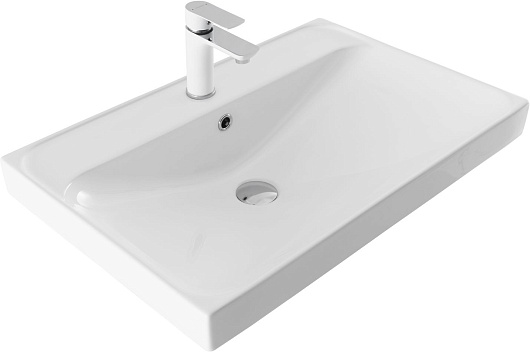 Aquanet Тумба с раковиной Алвита New 70 Flash дуб веллингтон табак – фотография-6