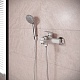 Aringa Смеситель для ванны и душа Рейн AR02005WH белый/хром – фотография-9