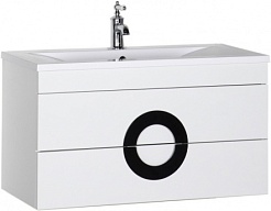 De Aqua Мебель для ванной Форма 90, зеркало-шкаф Алюминиум – фотография-7