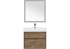 Aquanet Тумба с раковиной Nova Lite 75 2 ящика, дуб рустикальный – фотография-4