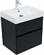 Aquanet Мебель для ванной Бруклин 60 подвесная черная матовая – фотография-47