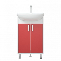 Corozo Мебель для ванной Колор 50, красная – фотография-3