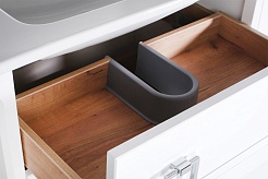 ASB-Woodline Тумба под раковину Рома 80Н белая – фотография-3