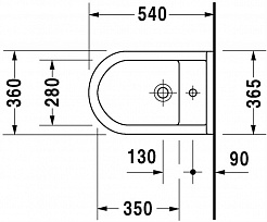 Duravit Биде подвесное "Starck 3" 2280150000 – фотография-4