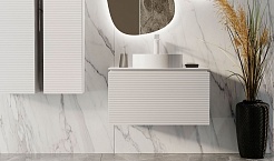 Jorno Тумба под раковину Stone 80 белая – фотография-2