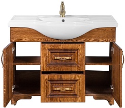 Водолей Тумба под раковину Дубэлла 120 орех – фотография-2