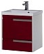 Aquanet Тумба с раковиной "Тиволи 60" бордо – фотография-15
