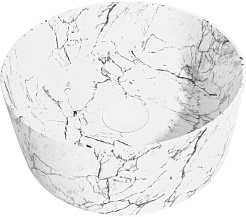 Teymi Раковина накладная Lina D41 T50198 белый мрамор – фотография-2